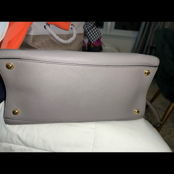 Prada Saffiano Soft Tote - Taupe - Picture 9 of 12